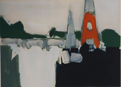 Nicolas DE STAEL : La Tour Eiffel - Lithographie en couleurs