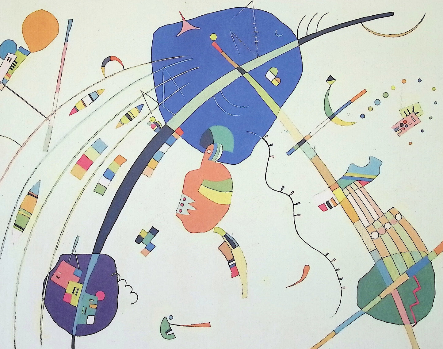 Vassily KANDINSKY: Towards Blue - Signed lithograph