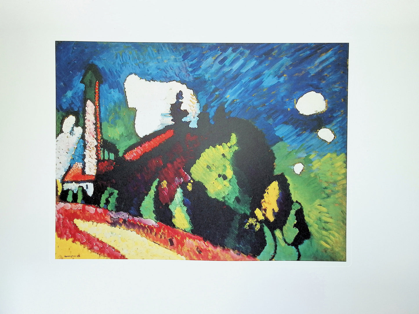 Vassily KANDINSKY: Landscape with blue sky - Signed lithograph