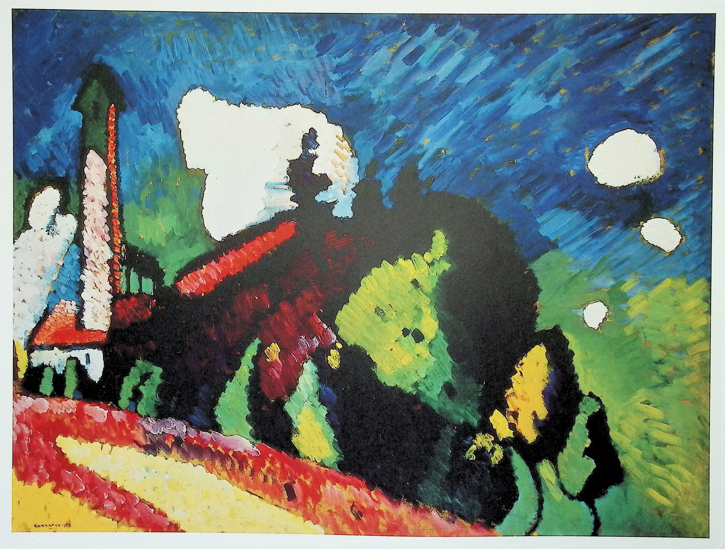 Vassily KANDINSKY: Landscape with blue sky - Signed lithograph