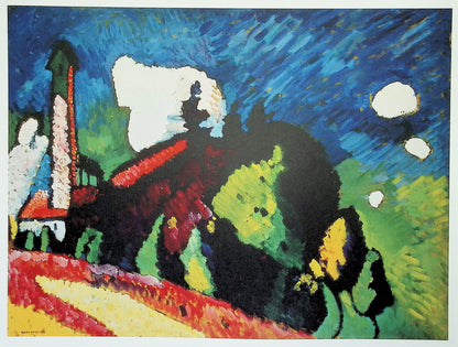 Vassily KANDINSKY: Landscape with blue sky - Signed lithograph