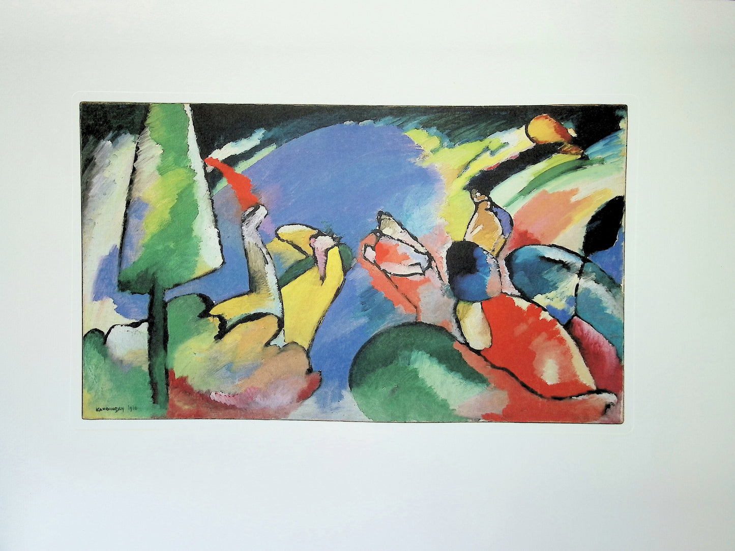 Vassily KANDINSKY: Surrealist landscape - Signed lithograph
