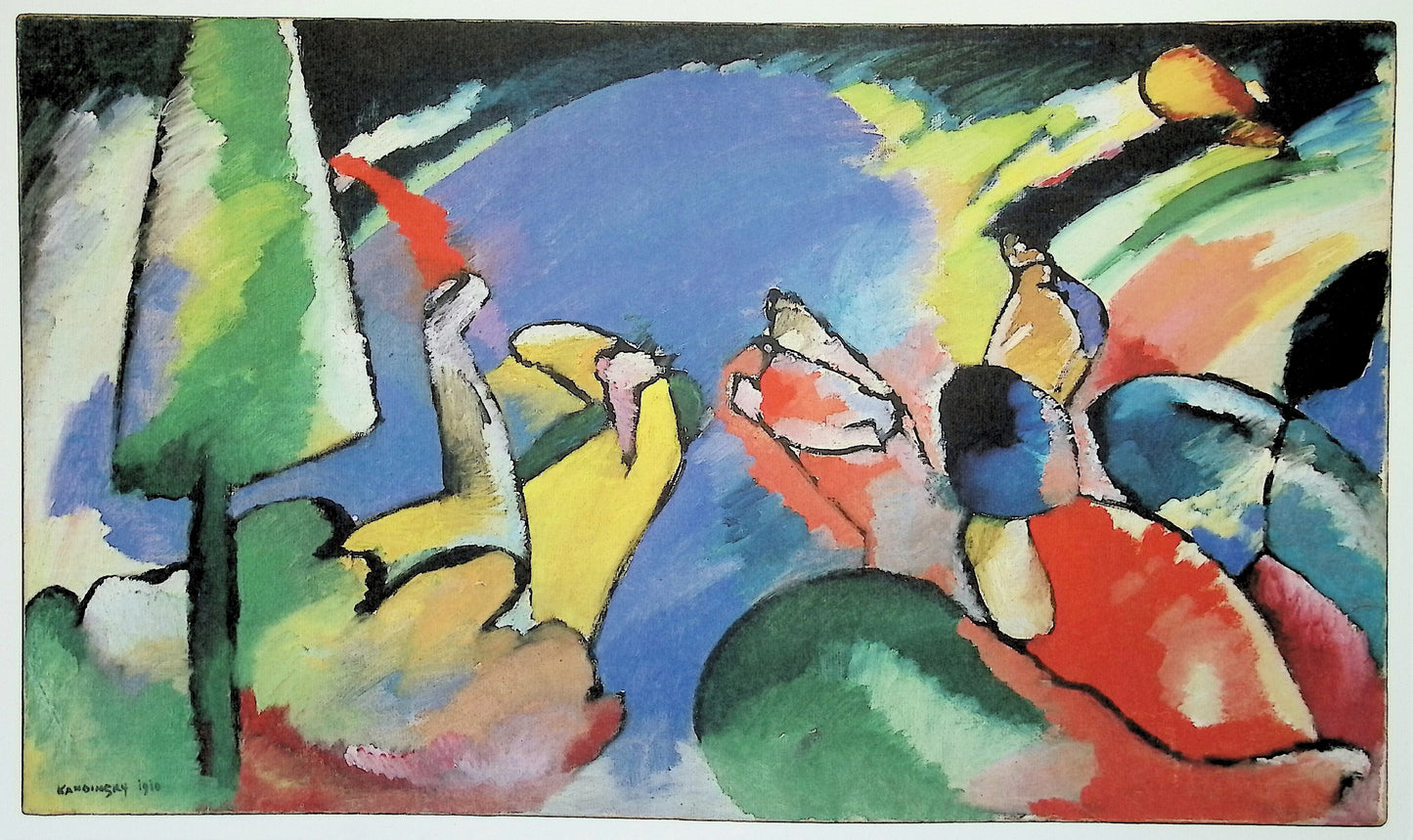 Vassily KANDINSKY: Surrealist landscape - Signed lithograph