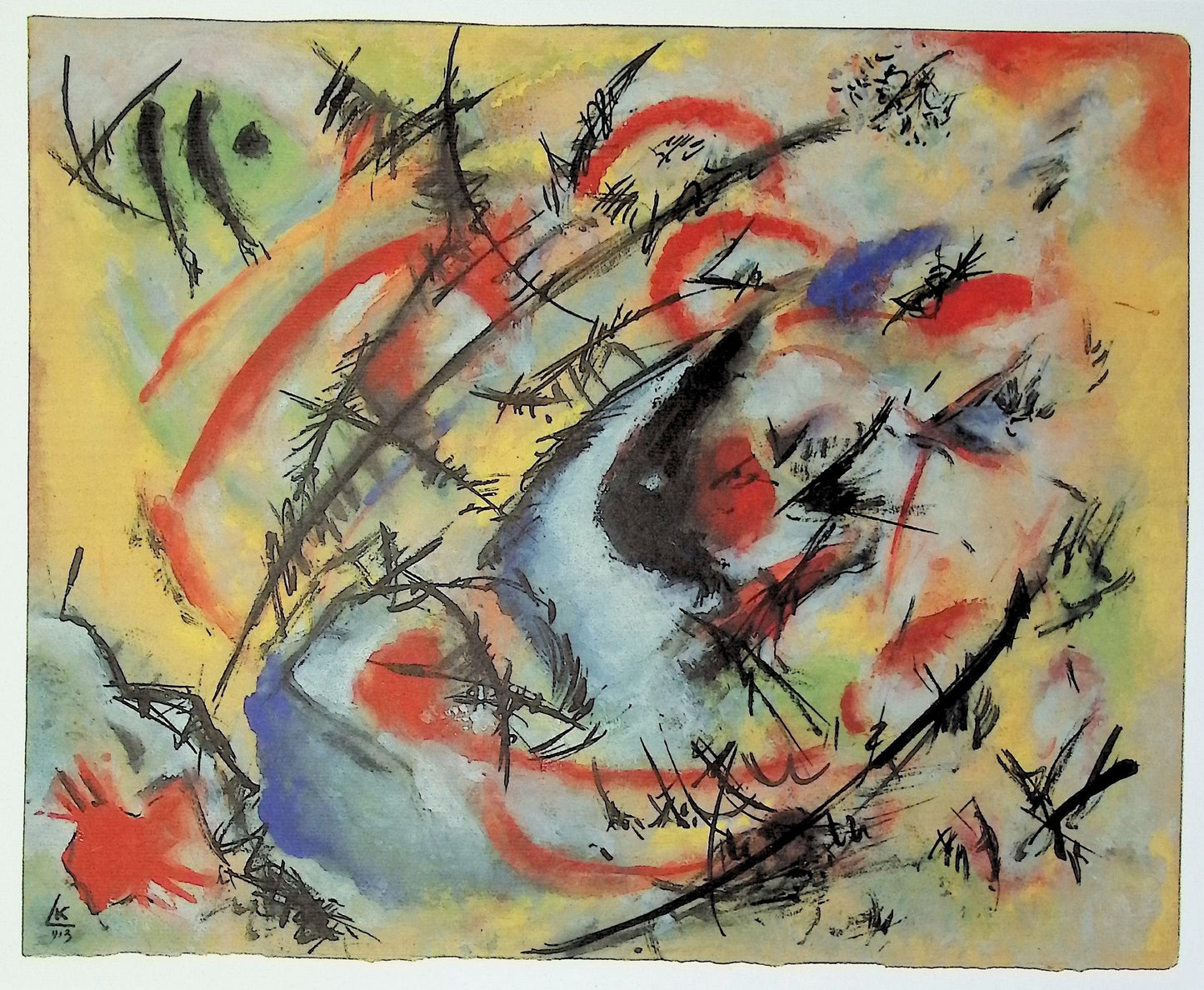 Vassily KANDINSKY: The burning plain - Signed lithograph