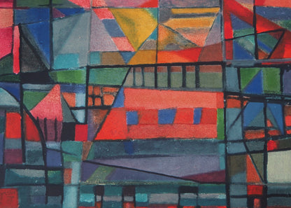 Alfred MANESSIER : La Construction de l'arche - Lithographie signée