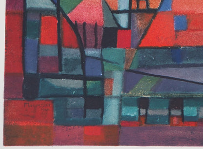 Alfred MANESSIER : La Construction de l'arche - Lithographie signée