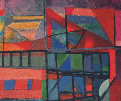 Alfred MANESSIER : La Construction de l'arche - Lithographie signée