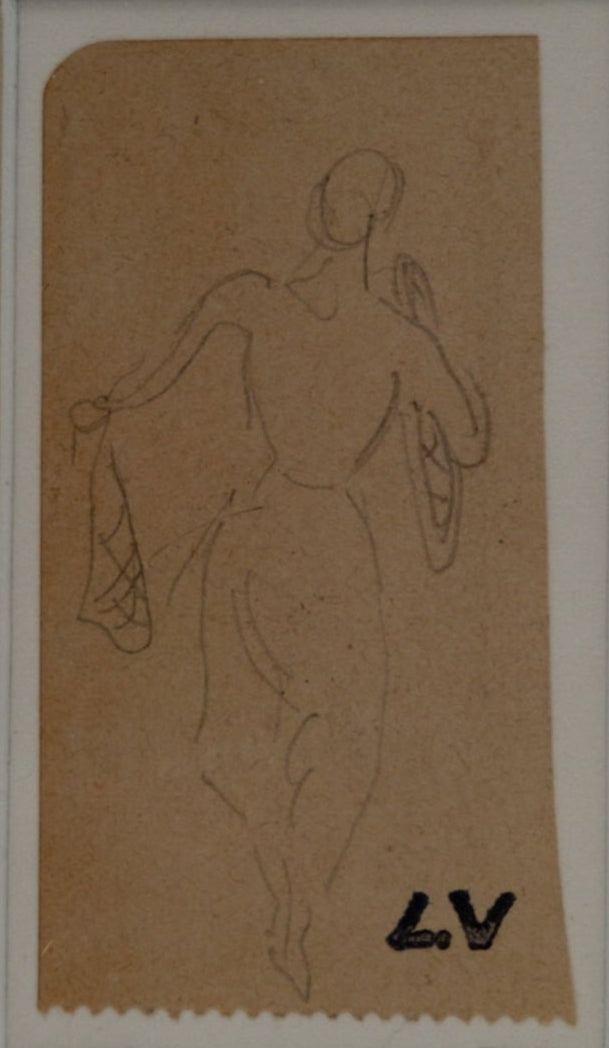 Louis VALTAT : La danseuse - Dessin original signé
