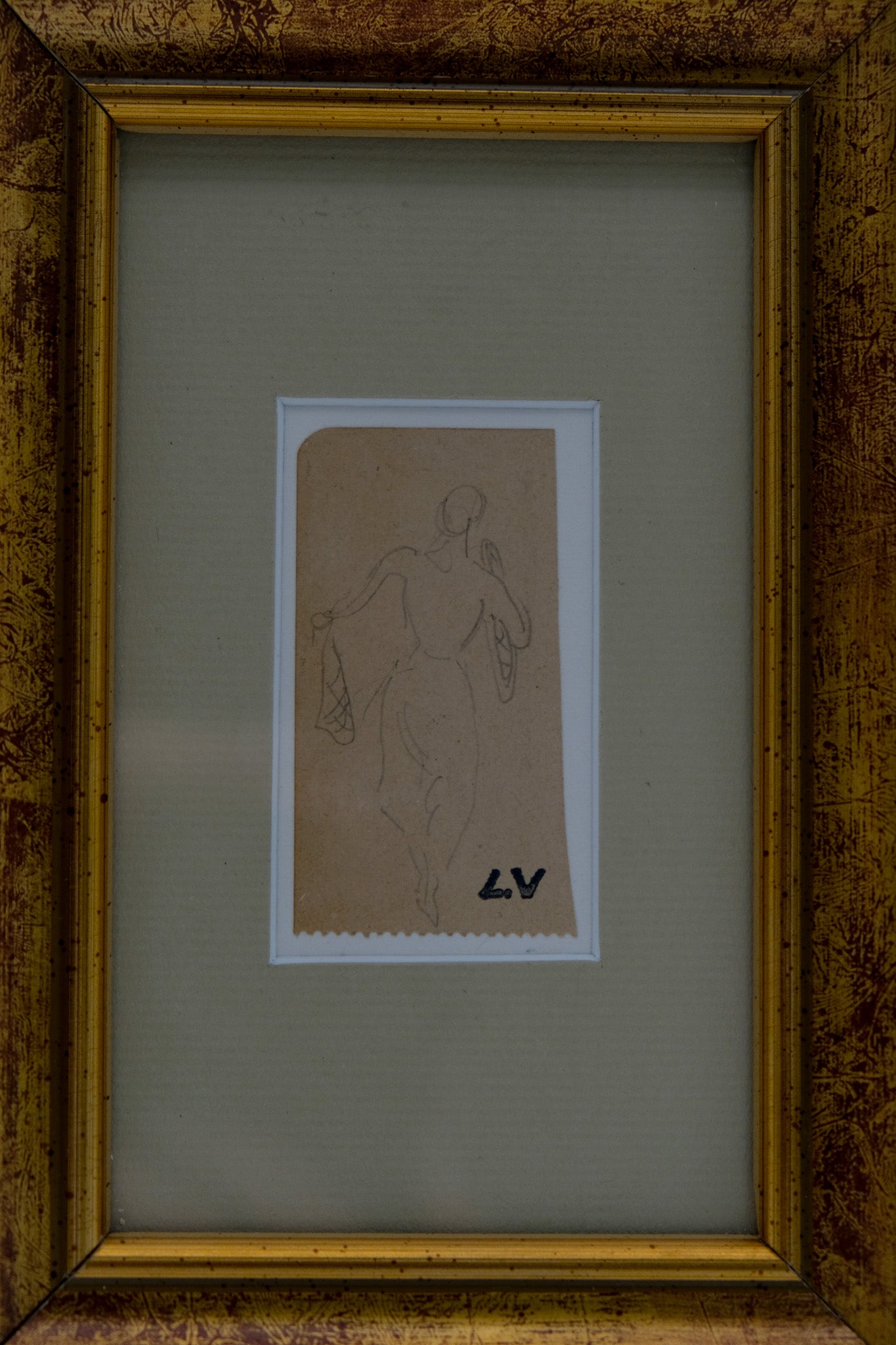 Louis VALTAT : La danseuse - Dessin original signé