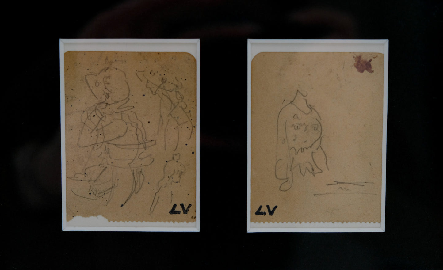 Louis VALTAT : Bustes féminins - Dessins originaux signés