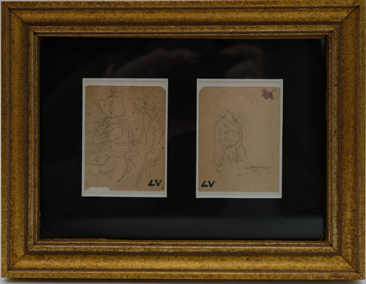 Louis VALTAT : Bustes féminins - Dessins originaux signés