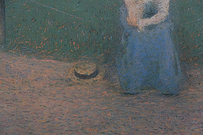Giacomo BALLA : Jeune femme à la villa Borghese - Lithographie signée