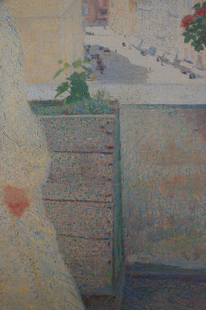 Giacomo BALLA : Femme à  la robe blanche - Lithographie signée