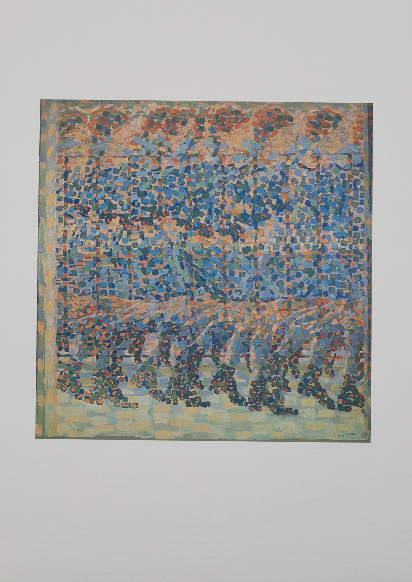 Giacomo BALLA : Petite fille courant sur le balcon- Lithographie signée