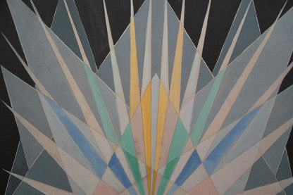 Giacomo BALLA : Composition géométrique - Lithographie signée