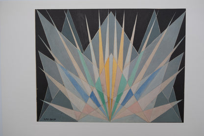 Giacomo BALLA : Composition géométrique - Lithographie signée