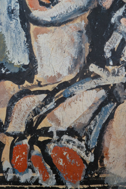 Georges ROUAULT : L'oiseau bleu crève les yeux - Lithographie