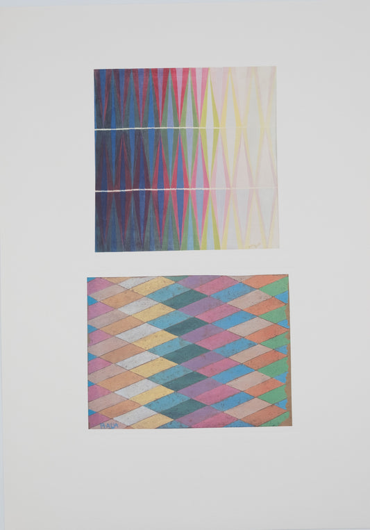 Giacomo BALLA : Interpénétration irisées - Lithographie signée