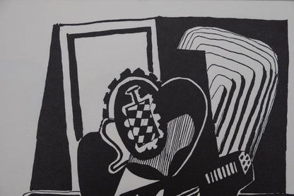 Pablo PICASSO : Hélène chez Archimède - Bois gravé original