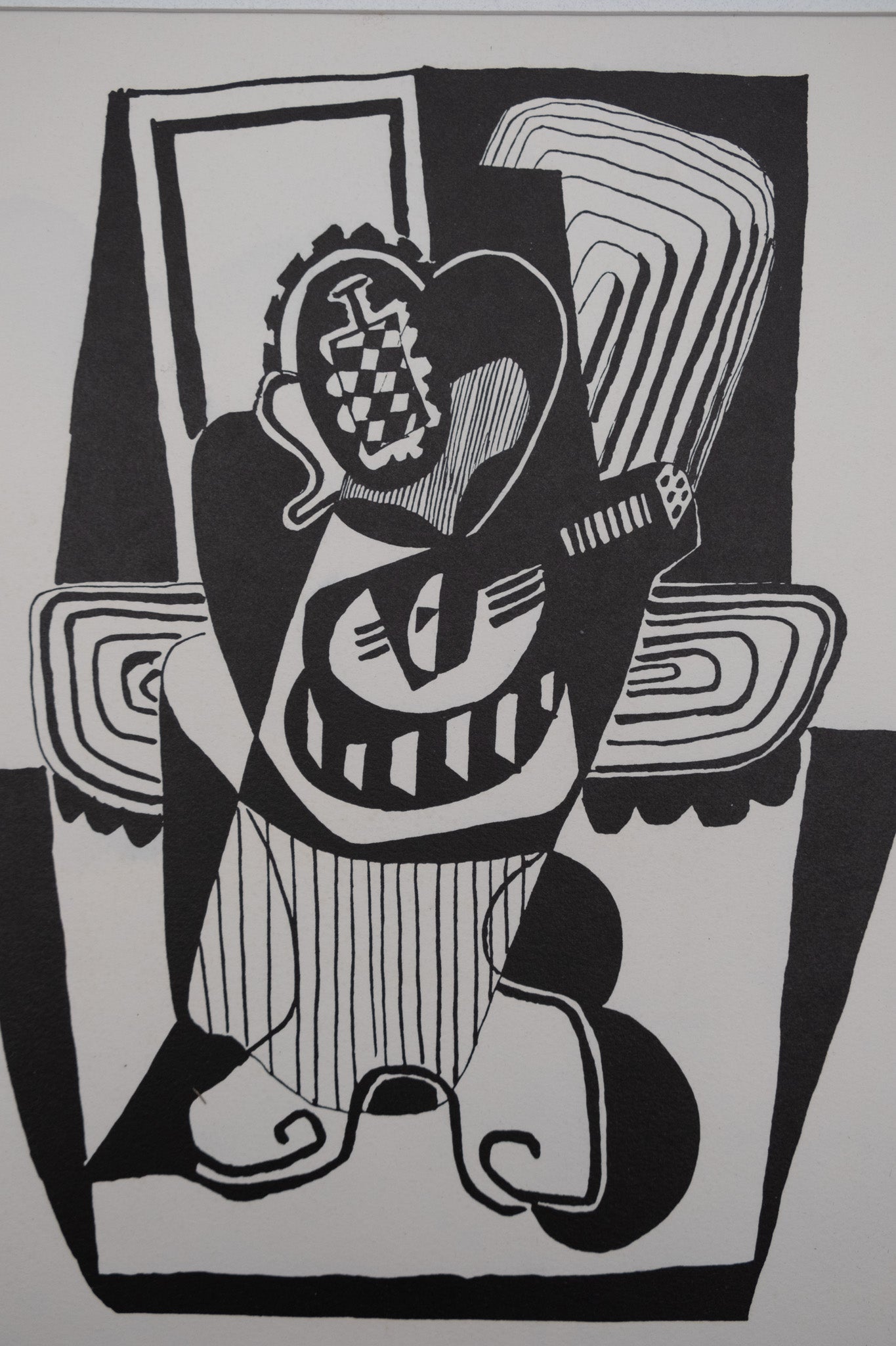 Pablo PICASSO : Hélène chez Archimède - Bois gravé original