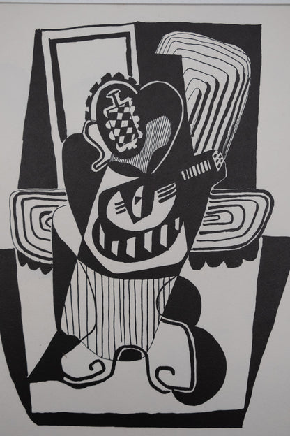 Pablo PICASSO : Hélène chez Archimède - Bois gravé original