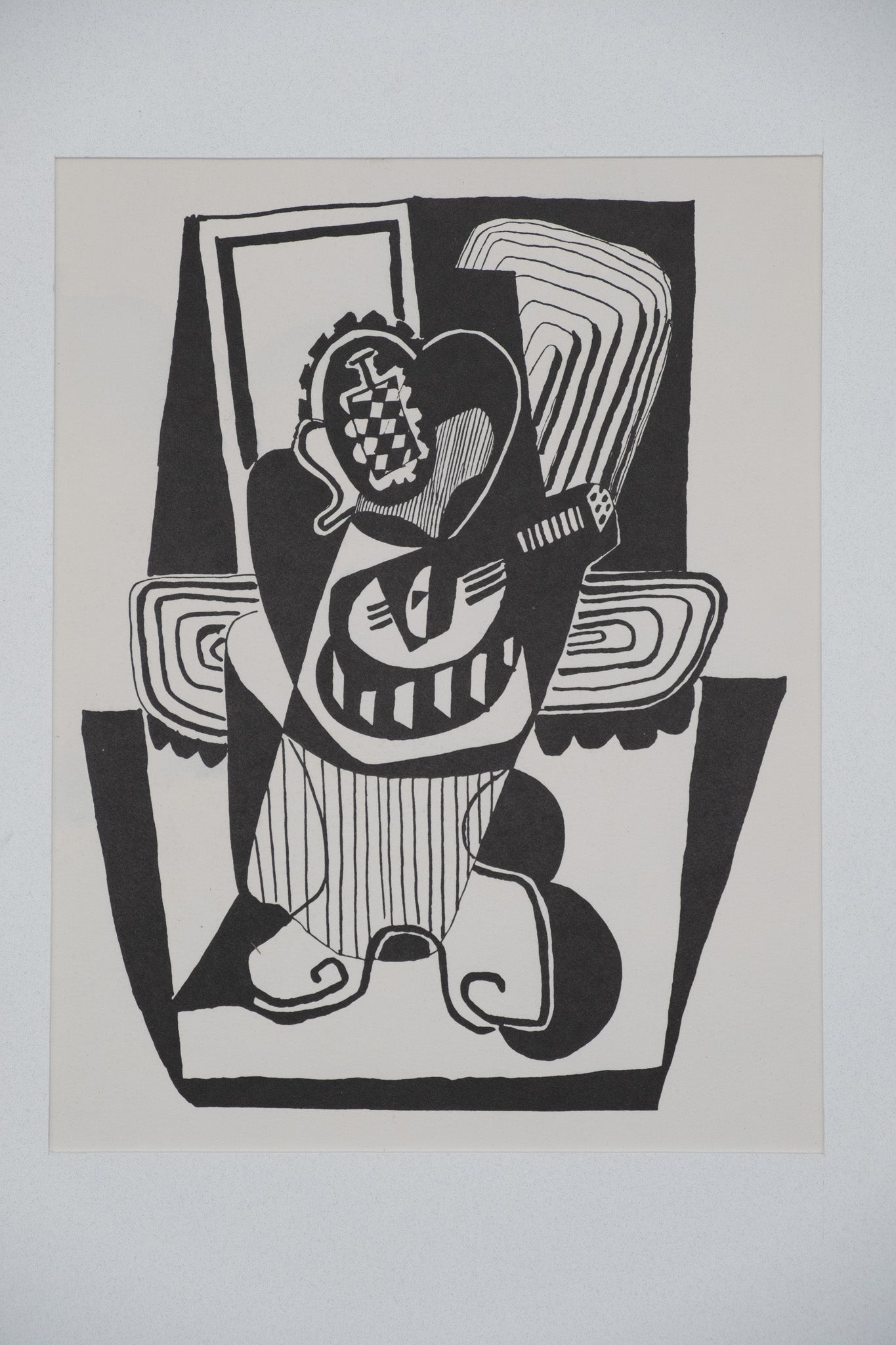 Pablo PICASSO : Hélène chez Archimède - Bois gravé original