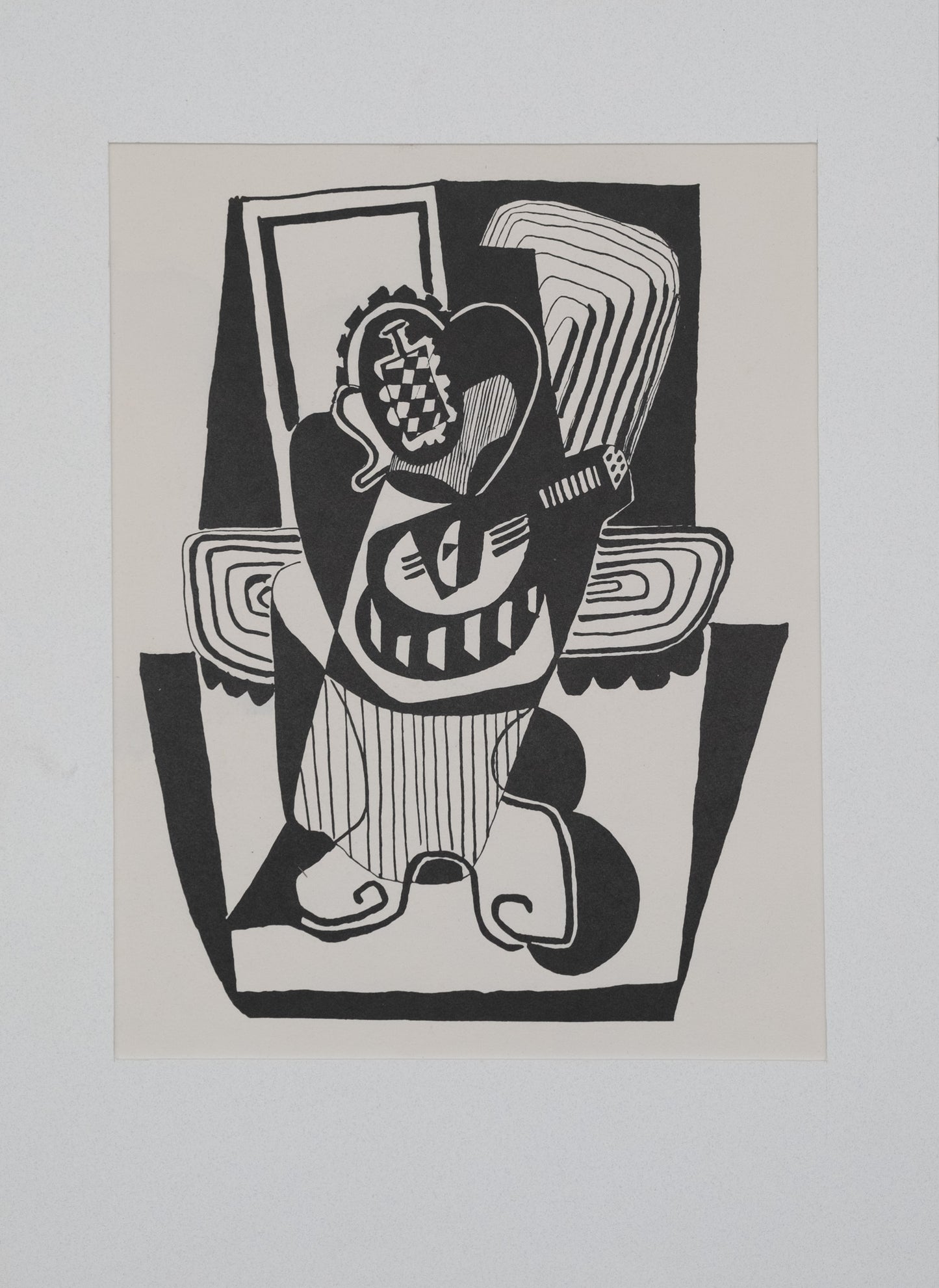 Pablo PICASSO : Hélène chez Archimède - Bois gravé original