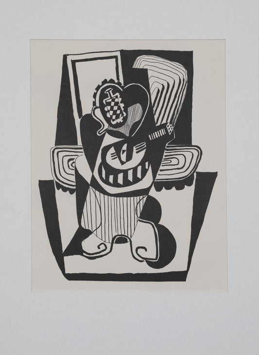 Pablo PICASSO : Hélène chez Archimède - Bois gravé original