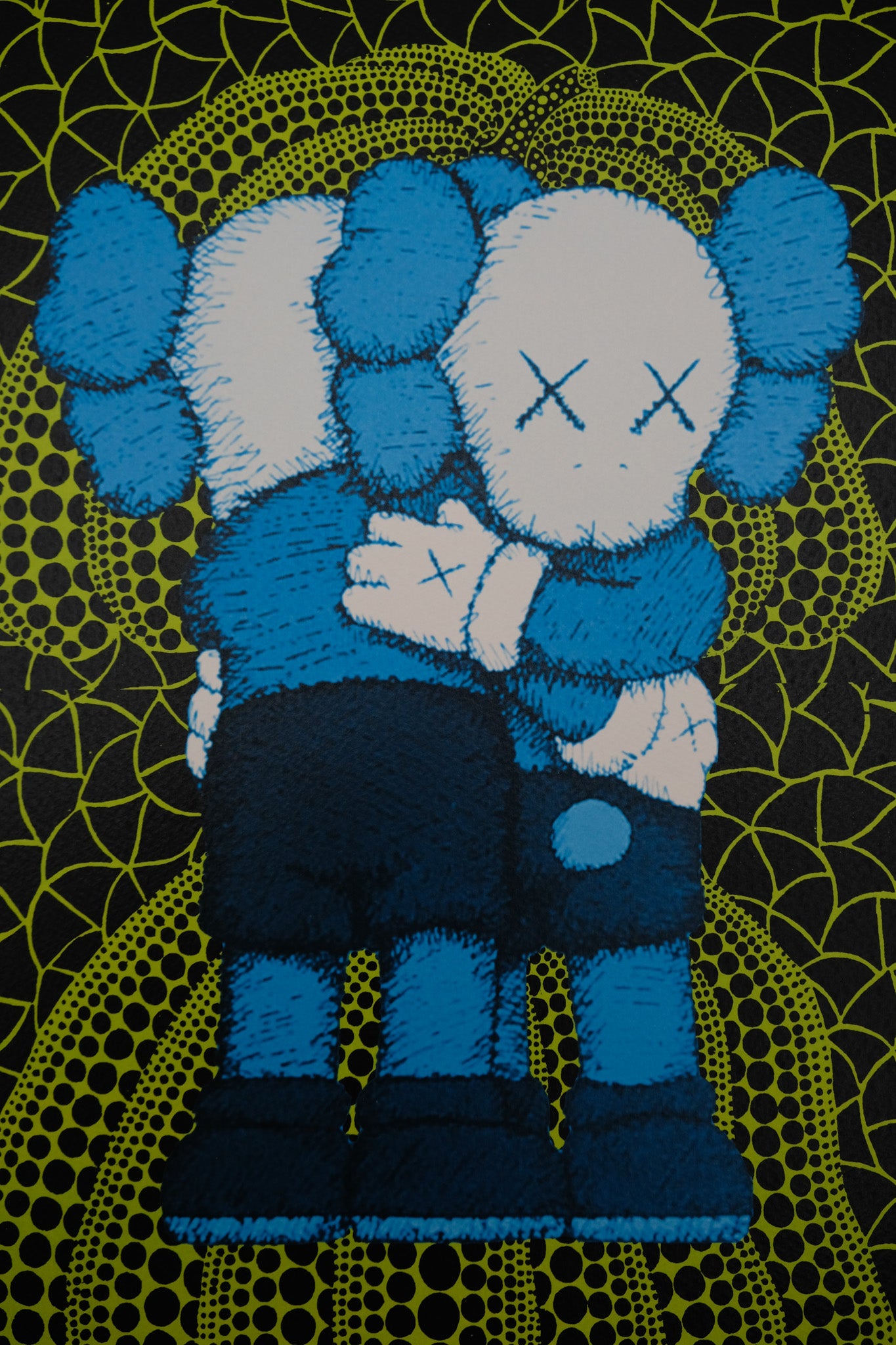 DEATH NYC : Kaws couple with Kusama's pumkin - Sérigraphie originale signée