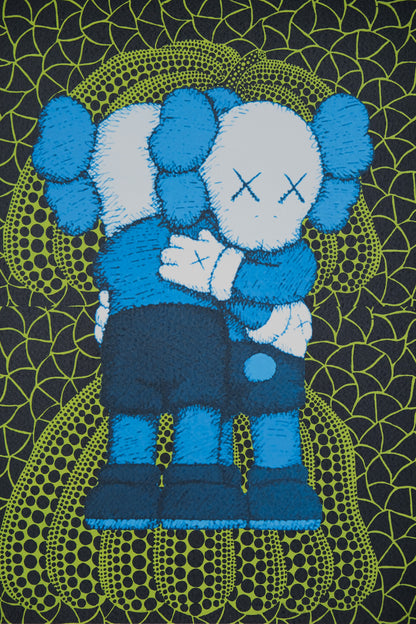 DEATH NYC : Kaws couple with Kusama's pumkin - Sérigraphie originale signée
