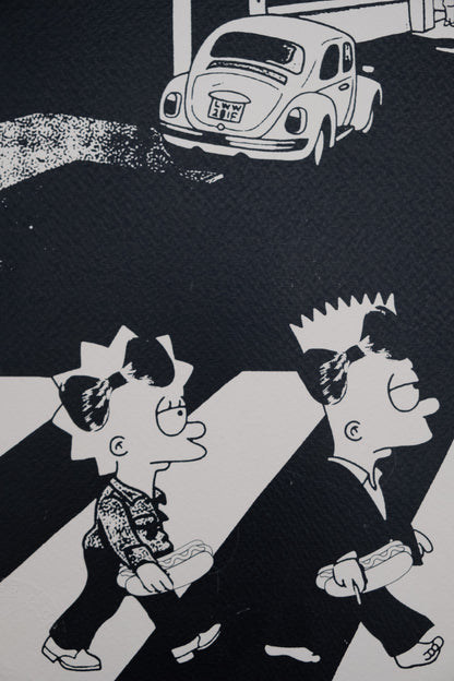 DEATH NYC : The Simpson Family - Sérigraphie originale signée