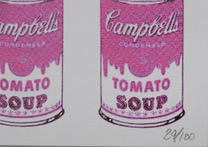 DEATH NYC : Marilyn Monroe x Pink Campbell's Soup - Sérigraphie originale signée