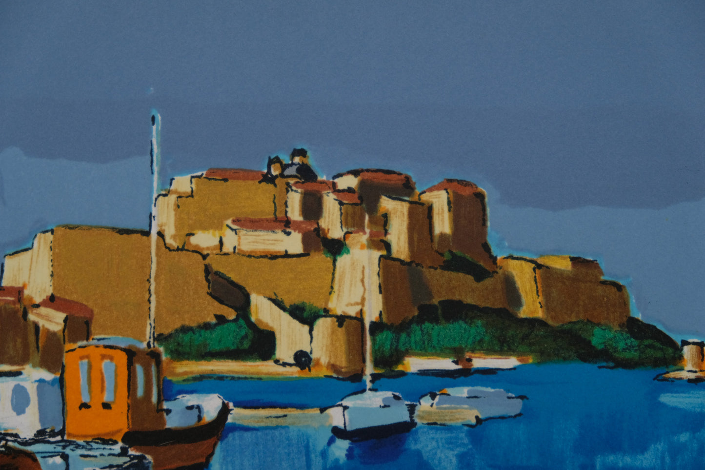 Jean Claude QUILICI : Calvi  - Lithographie originale signée