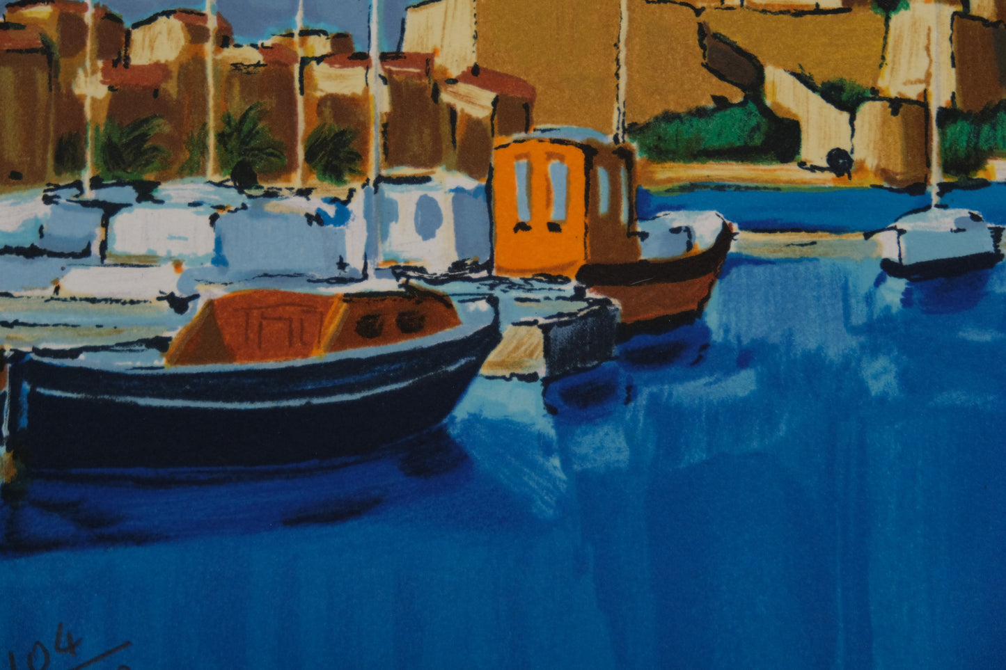 Jean Claude QUILICI : Calvi  - Lithographie originale signée