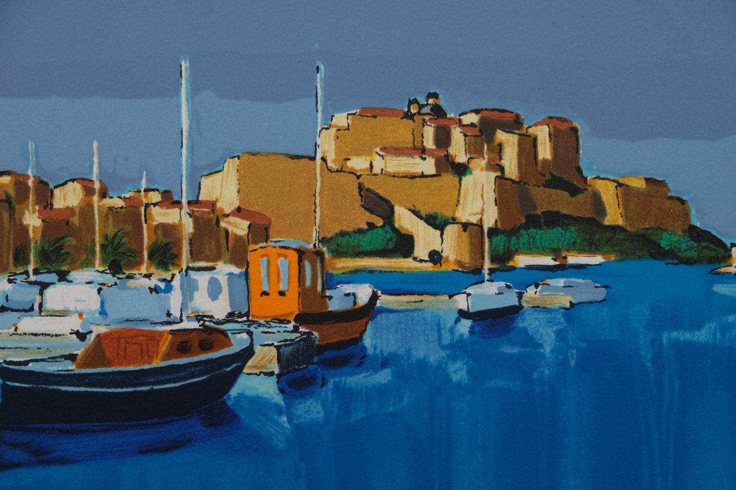 Jean Claude QUILICI : Calvi  - Lithographie originale signée