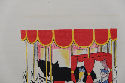 Lucien BOUCHER : Le carrousel - Lithographie originale