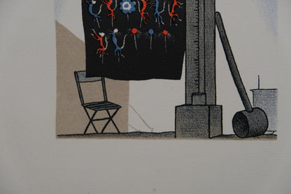 Lucien BOUCHER : La machine à force - Lithographie originale