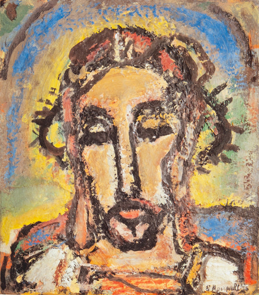 Georges ROUAULT : Le christ couronné - Lithographie