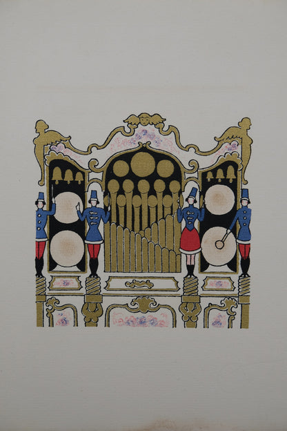 Lucien BOUCHER : L'orgue - Lithographie originale