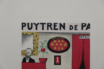 Lucien BOUCHER : Dupuytren - Lithographie originale