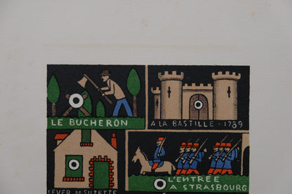 Lucien BOUCHER : Le conteur - Lithographie originale