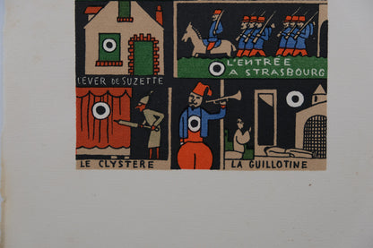 Lucien BOUCHER : Le conteur - Lithographie originale