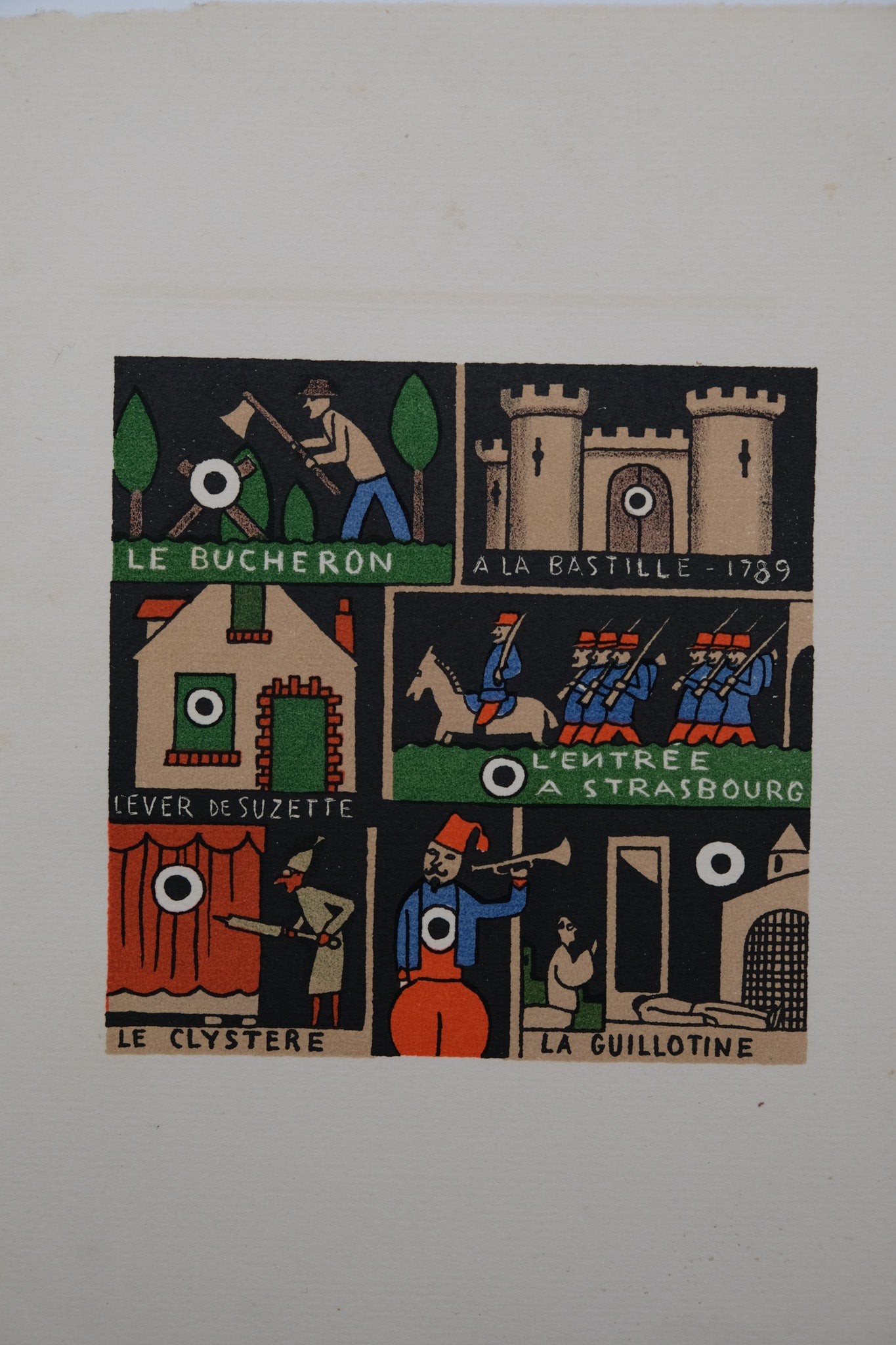 Lucien BOUCHER : Le conteur - Lithographie originale