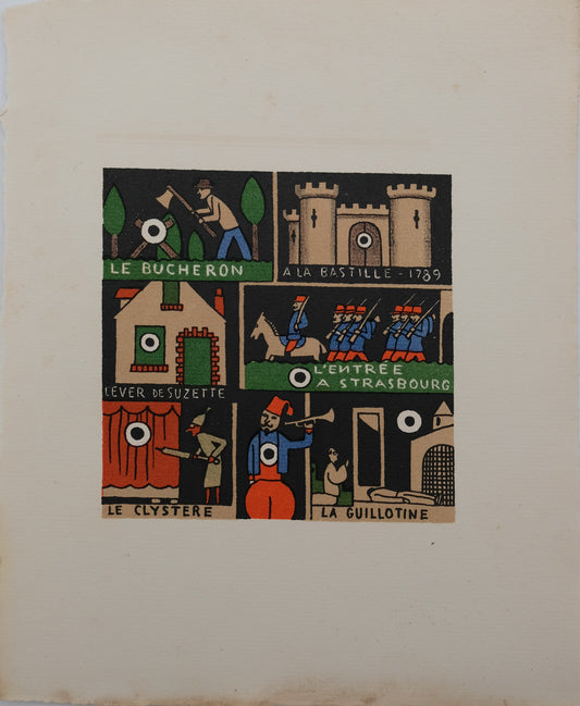 Lucien BOUCHER : Le conteur - Lithographie originale