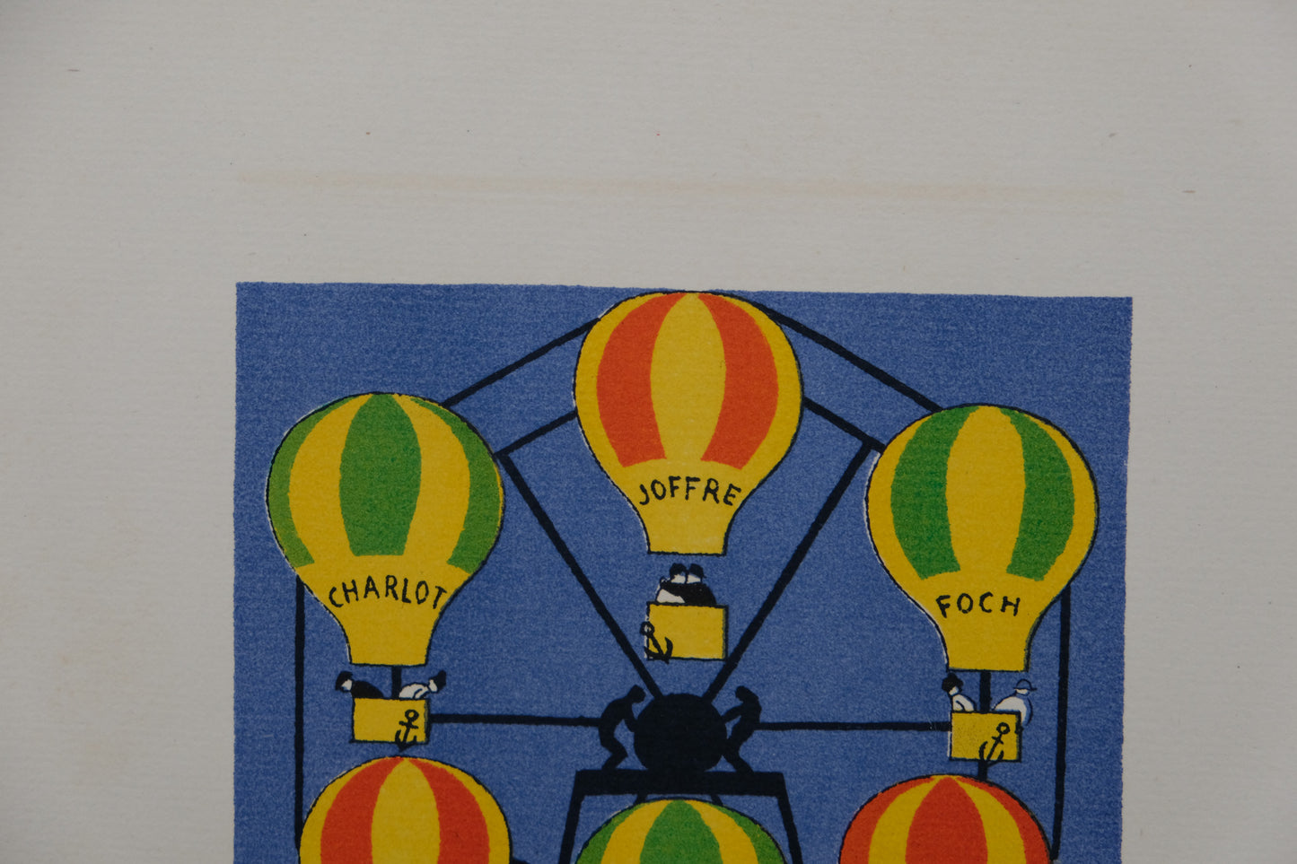 Lucien BOUCHER : La roue en montgolfière - Lithographie originale