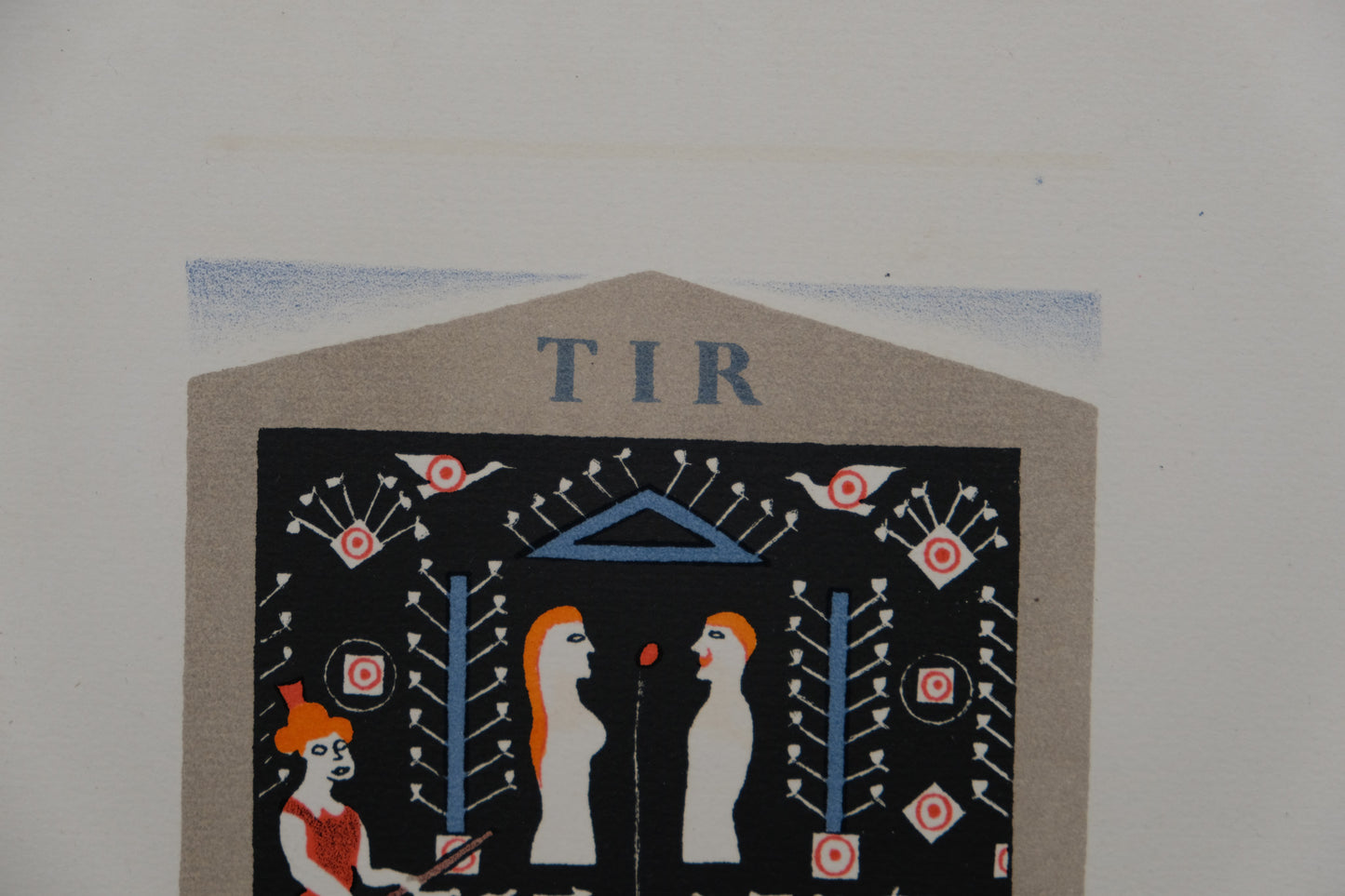 Lucien BOUCHER : Le stand de tir - Lithographie originale