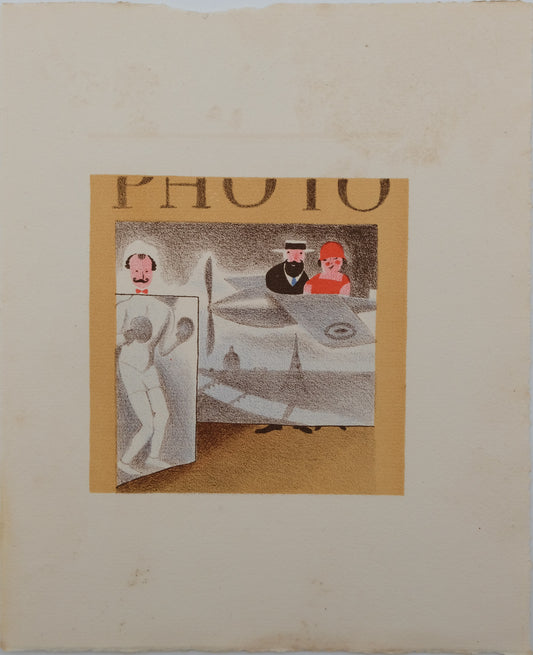 Lucien BOUCHER : Le photographe - Lithographie originale