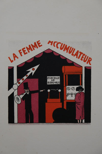 Lucien BOUCHER : La femme accumulateur - Lithographie originale