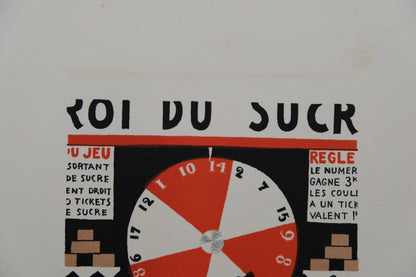 Lucien BOUCHER : Le Roi du sucre - Lithographie originale