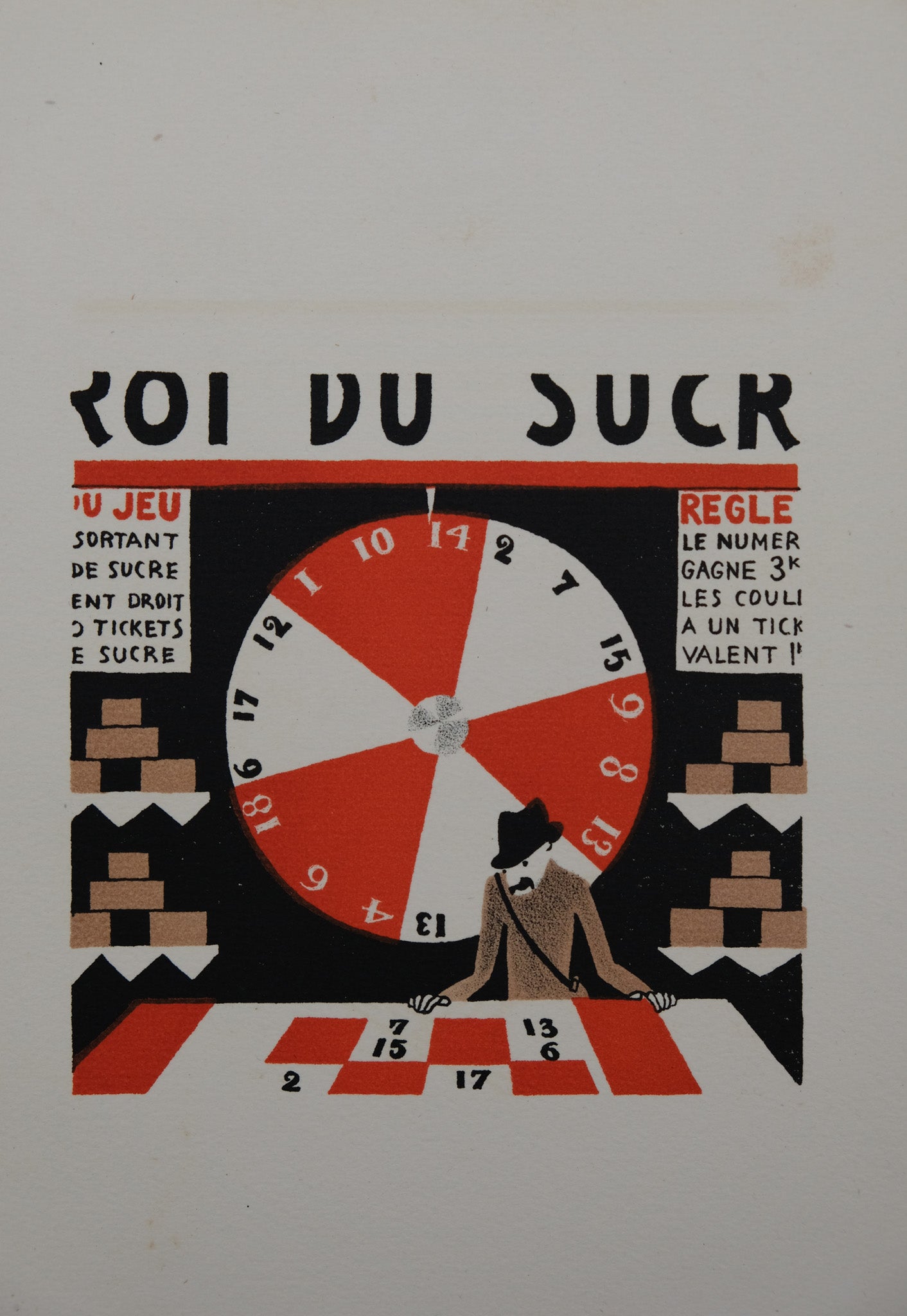 Lucien BOUCHER : Le Roi du sucre - Lithographie originale